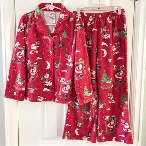 Nite Nite Munki Munki Santa Pajamas XS 4-5